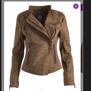 Vince Camuto Faux Suede Moto Jacket
